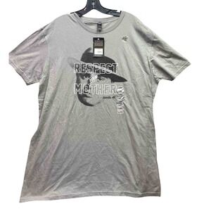 Respect Your Mother Shirt Mens Extra Large Gray Mobster‎ Grunge Funny Streetwear